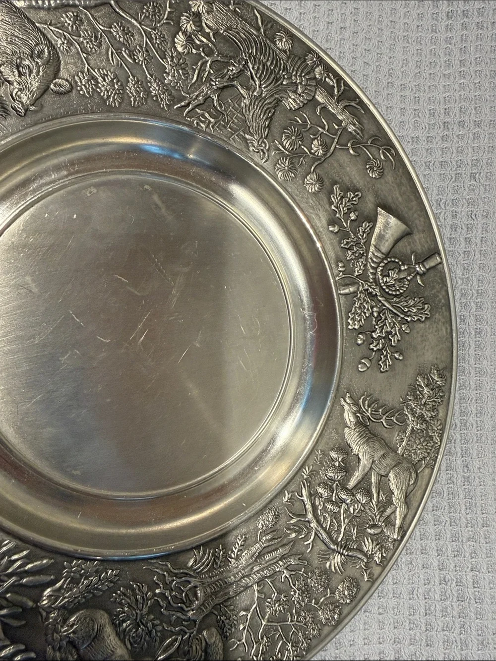 Pewter Wall Plate